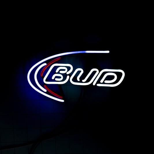 BUD with Swoosh Double Stroke Word Unit for Bud Light Replacement Tube - Neon Sign Part