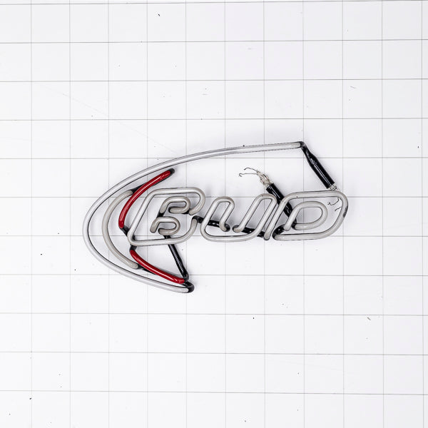 BUD with Swoosh Double Stroke Word Unit for Bud Light Replacement Tube - Neon Sign Part