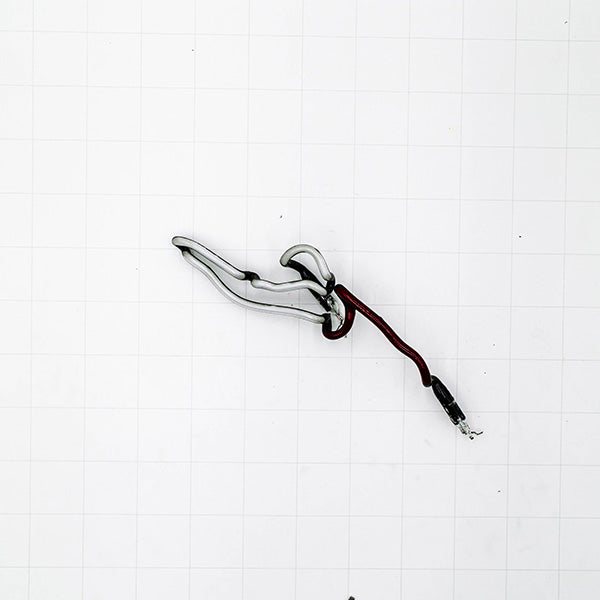 Left Player Arms & Head for Bud Light Replacement Tube - Neon Sign Part Used