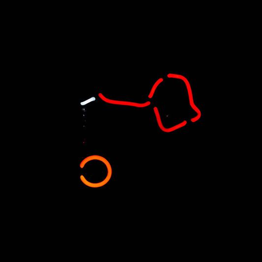 Left Player Ball & Chest for Bud Light Replacement Tube - Neon Sign Part Used