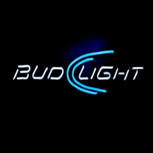 BUD LIGHT with middle Swoosh Replacement Tube - Neon Sign Part Used