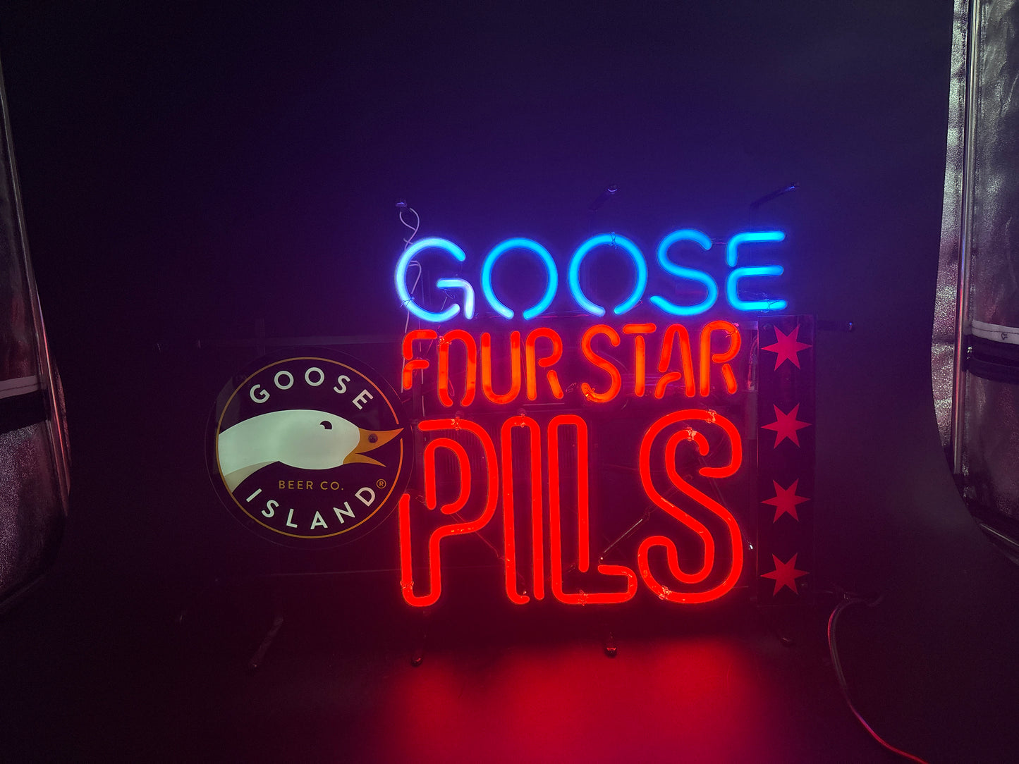 Goose Island Plastic for Four Star Pils Neon Sign Plastic Replacement Panel