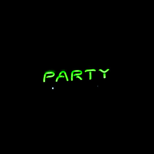 PARTY Single Stroke Word Unit for Party on the Replacement Tube - Neon Sign Part