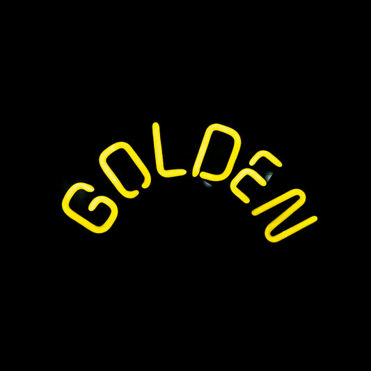 GOLDEN Single Stroke Word Unit for Michelob Golden Draft Replacement Tube - Neon Sign Part Used