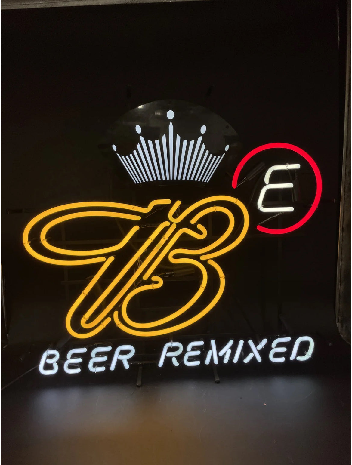 B for B to the E Beer Remixed Energy Replacement Tube - Neon Sign Part