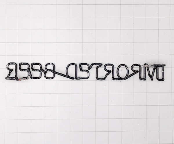 IMPORTED BEER single stroke word unit for Dos Equis Replacement Tube - Neon Sign Part