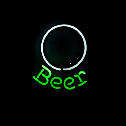 Heineken Bottle Cap Inner Circle / Beer word unit - Neon Sign Part