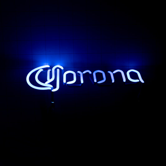 Corona Single Stroke Word Unit with Vertical Electrodes for Corona Light Replacement Tube - Neon Sign Part