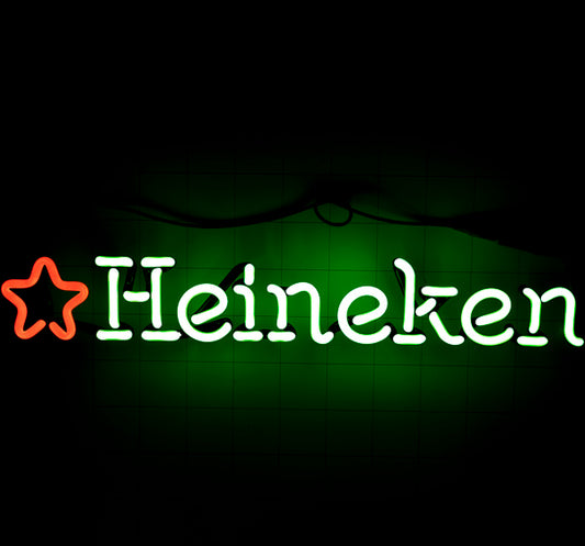 Heineken Single Stroke Word Unit With Star for Heineken Replacement Tube - Neon Sign Part
