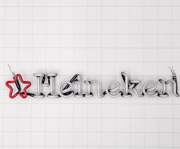 Heineken Single Stroke Word Unit With Star for Heineken Replacement Tube - Neon Sign Part