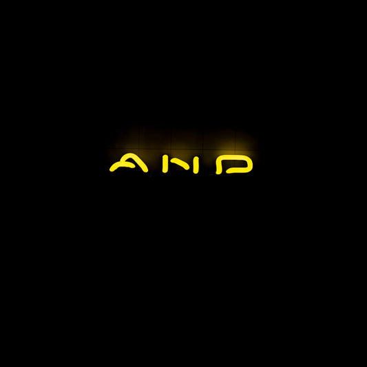 AND Single Stroke Word Unit word unit for Budweiser And Hand Cut Steaks Replacement Tube - Neon Sign Part