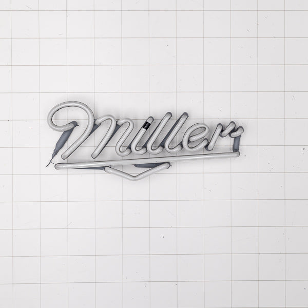 Miller Script Word Unit with Double Curl High Life Peanut Replacement Tube - Neon Sign Part New