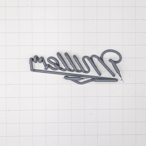 Miller Script Word Unit with Double Curl High Life Peanut Replacement Tube - Neon Sign Part New