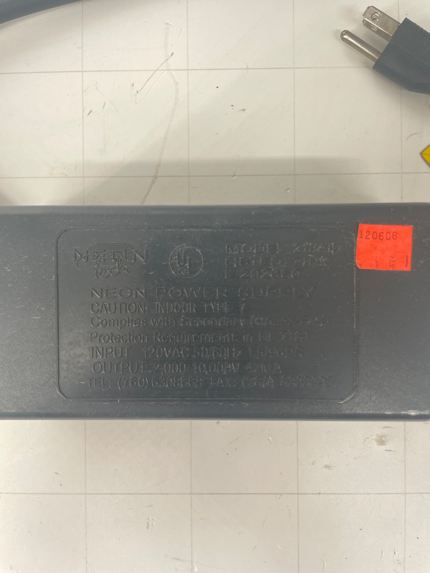 Neon Tech Power Supply Electronic Neon Sign Replacement Transformer – 10Kv