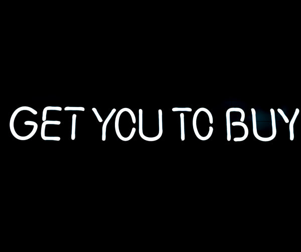 GET YOU TO BUY Single Stroke Word Unit for Newcastle A $400 Sign To Get You To Buy A $6 Beer Replacement Tube - Neon Sign Part Used