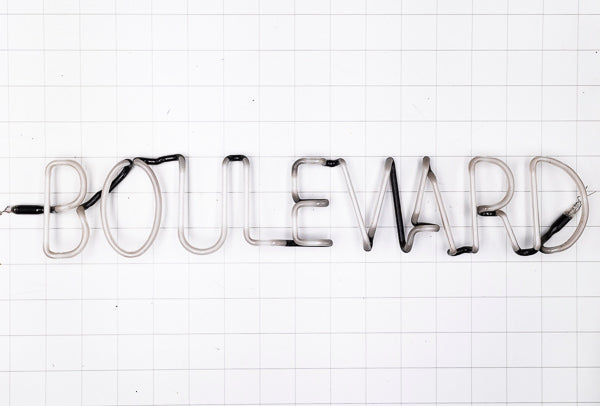 BOULEVARD Single Stroke Word Unit for Boulevard Brewing Co Replacement Tube - Neon Sign Part