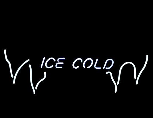 ICE COLD Word Unit with Border Unit for Bud Light Replacement Tube - Neon Sign Part