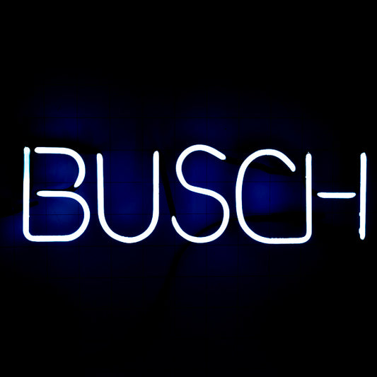 BUSCH Single Stroke Word Unit for Busch Beer Replacement Tube - Neon Sign Part Used