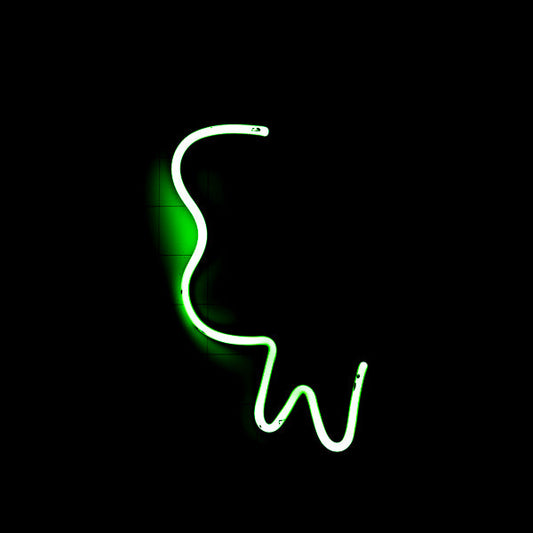 Outside Left Border Unit for Pabst Blue Ribbon Scary Shamrock Replacement Tube - Neon Sign Part
