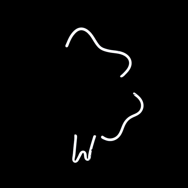 Inside Right Border Unit for Pabst Blue Ribbon Scary Shamrock Replacement Tube - Neon Sign Part