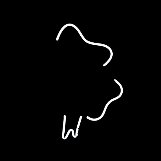 Inside Right Border Unit for Pabst Blue Ribbon Scary Shamrock Replacement Tube - Neon Sign Part