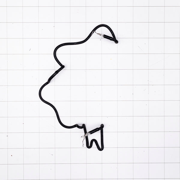 Inside Right Border Unit for Pabst Blue Ribbon Scary Shamrock Replacement Tube - Neon Sign Part