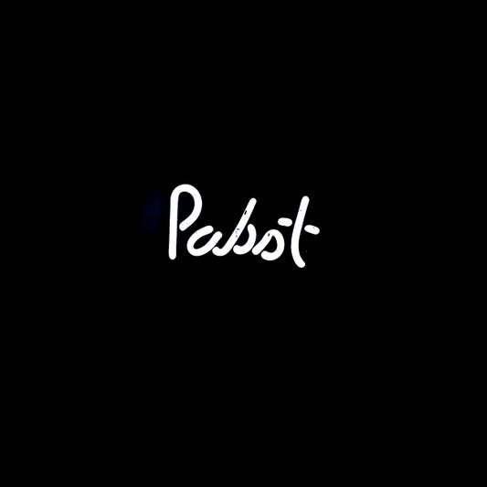 Pabst Script Word Unit for Pabst Blue Ribbon Scary Shamrock Replacement Tube - Neon Sign Part