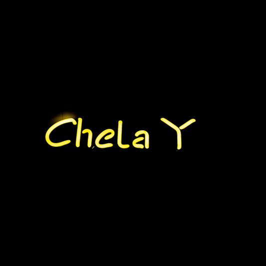 Chela Y Single Stroke Word Unit for Heineken Chela Y Elodia Aqui Replacement Tube - Neon Sign Part
