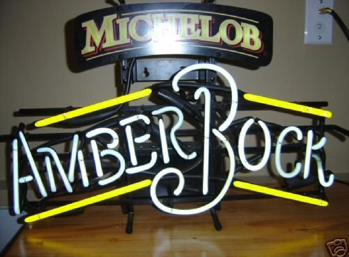Yellow Border unit for Michelob Amber Bock Replacement Tube - Neon Sign Part
