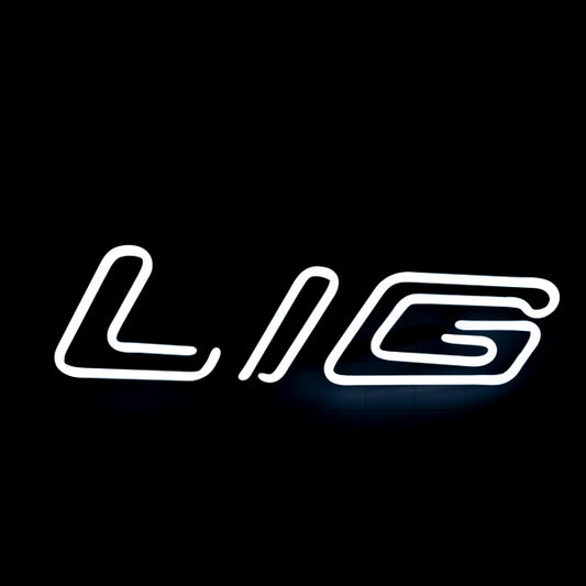 LIG Double Stroke Italic Word Unit for Bud Light Replacement Tube - Neon Sign Part