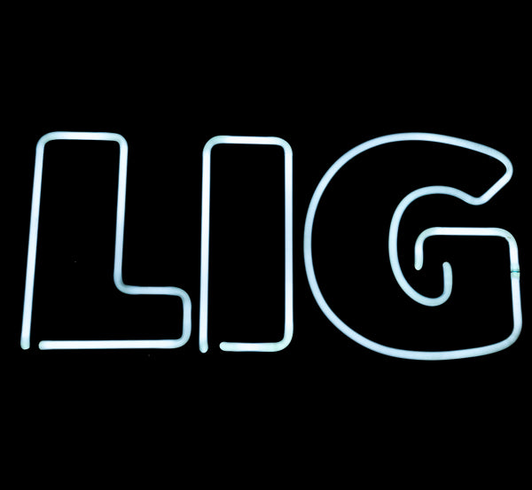 LIG double stroke word unit for large stacked Bud Light Replacement Tube - Neon Sign Part