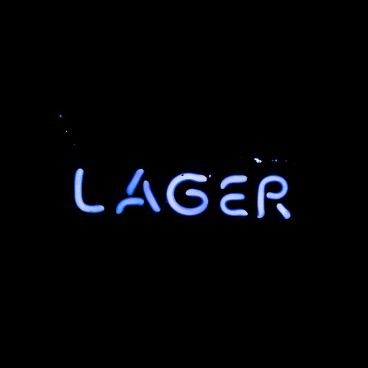 LAGER Single Storke Word Unit for Foster's Lager Alligator Replacement Tube - Neon Sign Part Used