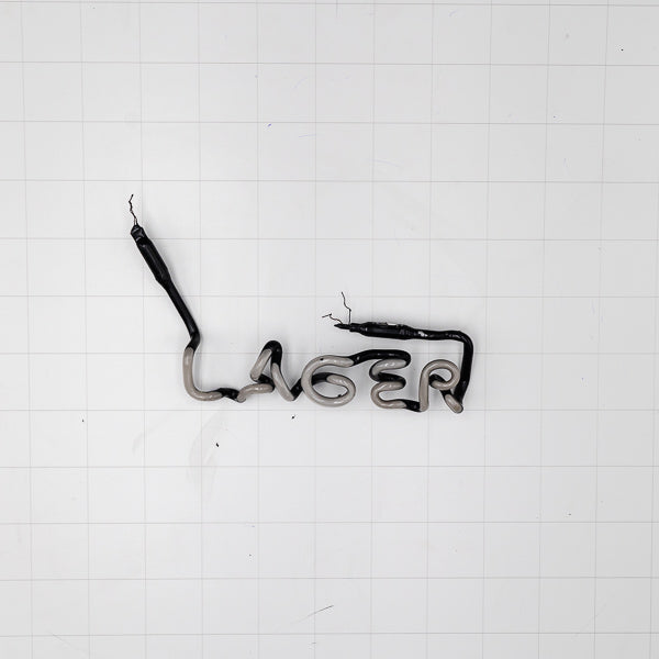 LAGER Single Storke Word Unit for Foster's Lager Alligator Replacement Tube - Neon Sign Part Used