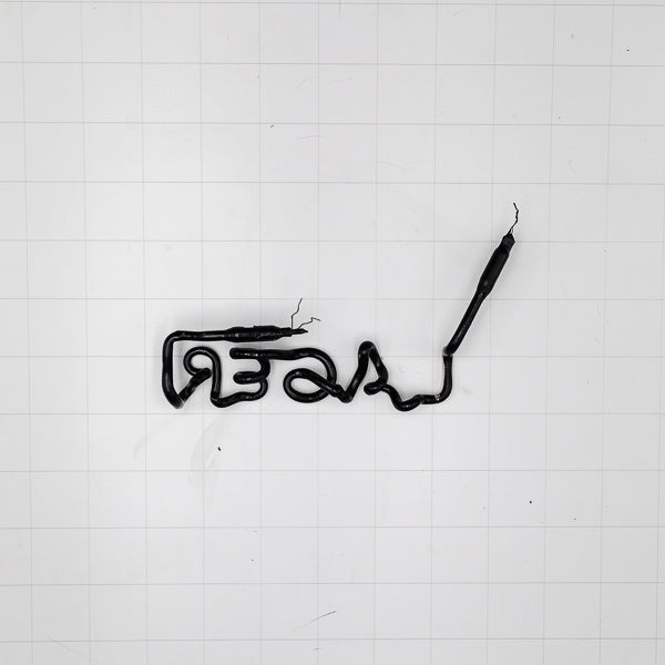 LAGER Single Storke Word Unit for Foster's Lager Alligator Replacement Tube - Neon Sign Part Used