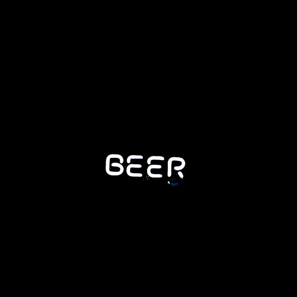 BEER Single Stroke Word Unit for Pabst Blue Ribbon Replacement Tube - Neon Sign Part