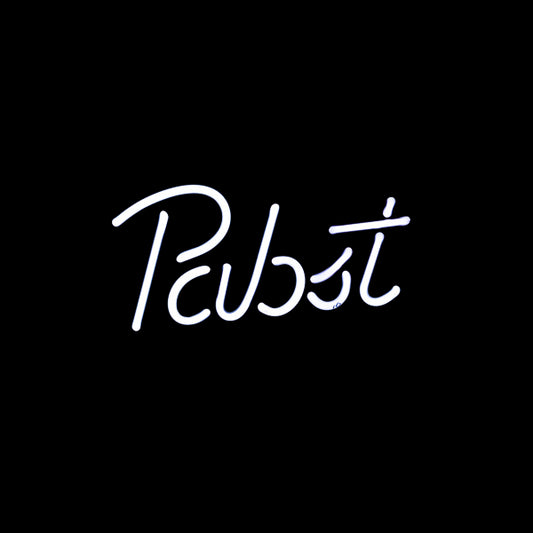 Pabst Single Stroke Word Unit for Pabst Blue Ribbon Shamrock Replacement Tube - Neon Sign Part
