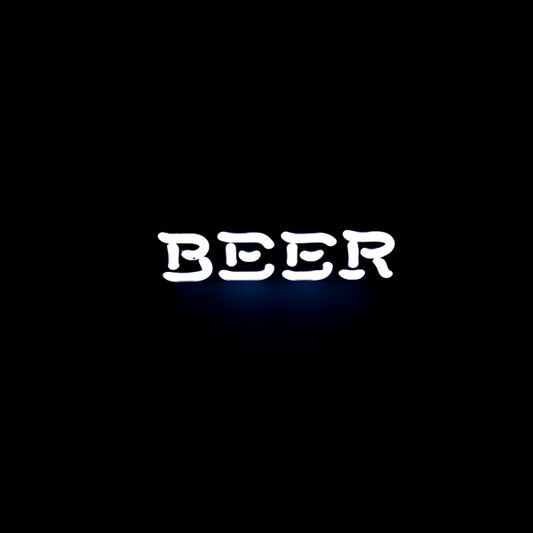 BEER Single Stroke Word Unit for Pabst Blue Ribbon Shamrock Replacement Tube - Neon Sign Part