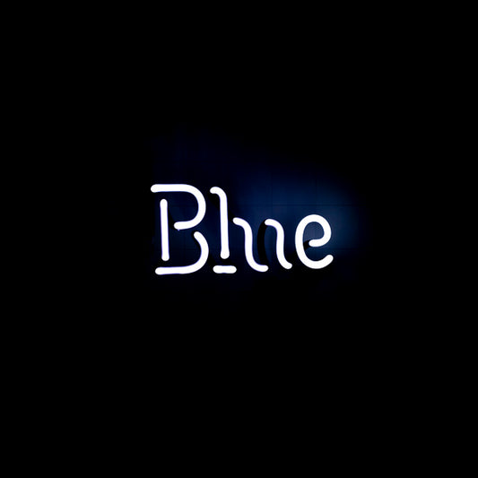 Blue Single Stroke Word Unit for Pabst Blue Ribbon Shamrock Replacement Tube - Neon Sign Part