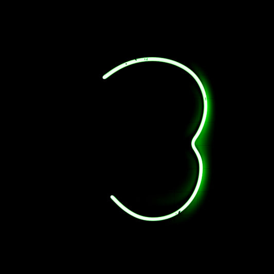 Left of Shamrock Border Unit for Pabst Blue Ribbon Shamrock Replacement Tube - Neon Sign Part