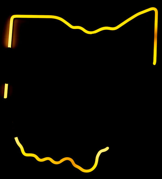 Ohio Yellow outline unit for Budweiser neon Neon Sign Replacement Tube
