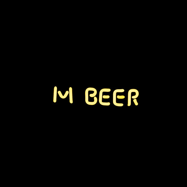 M BEER Single Stroke Word Unit for Sapporo Premium Beer Replacement Tube - Neon Sign Part