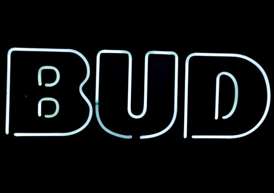 BUD Double Stroke Word Unit for Bud Light Replacement Tube - Neon Sign Part