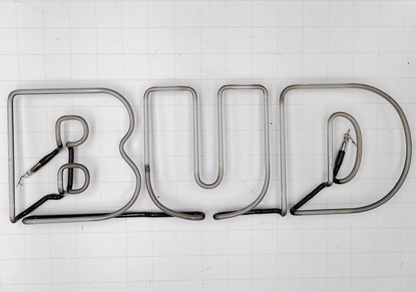 BUD Double Stroke Word Unit for Bud Light Replacement Tube - Neon Sign Part