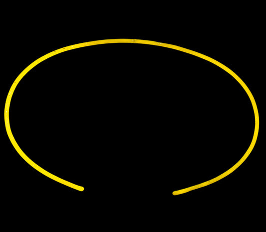 Unknown Yellow Oval Border Unit for Unknown Replacement Tube - Neon Sign Part