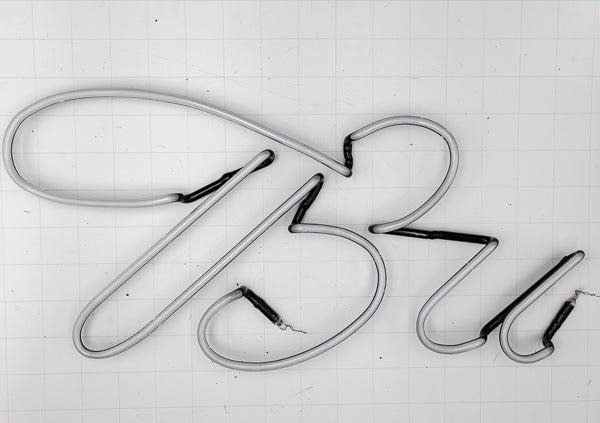 Bu Large Script Word Unit for Budweiser Replacement Tube - Neon Sign Part