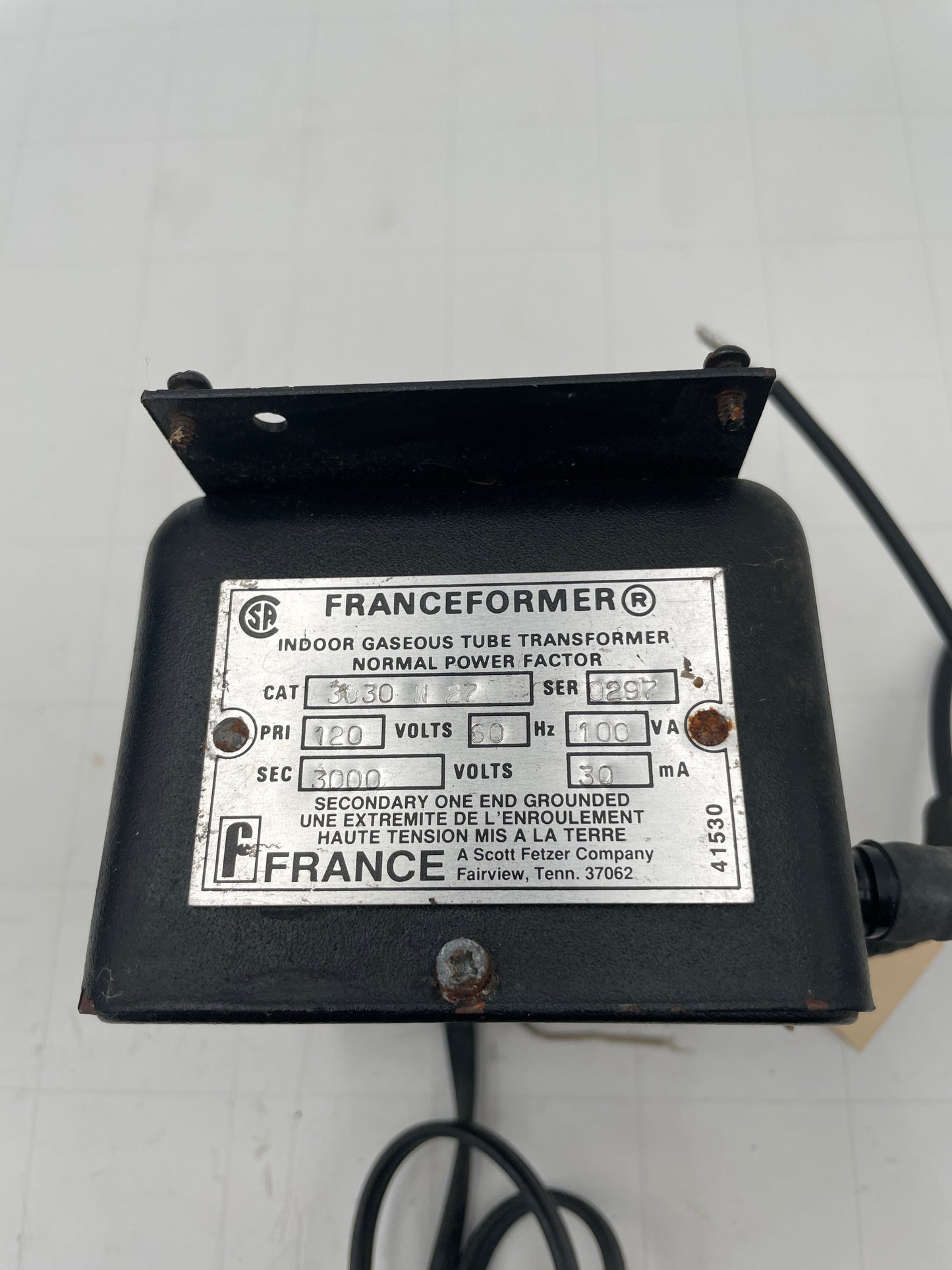 Franceformer Vintage Core & Coil Neon Sign Replacement Transformer – 3Kv