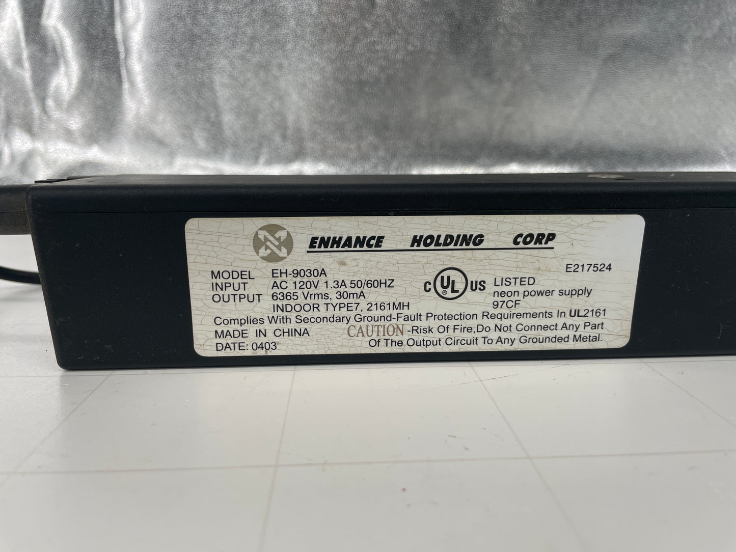 Enhance Electronic Neon Sign Replacement Transformer – 9Kv No Switch