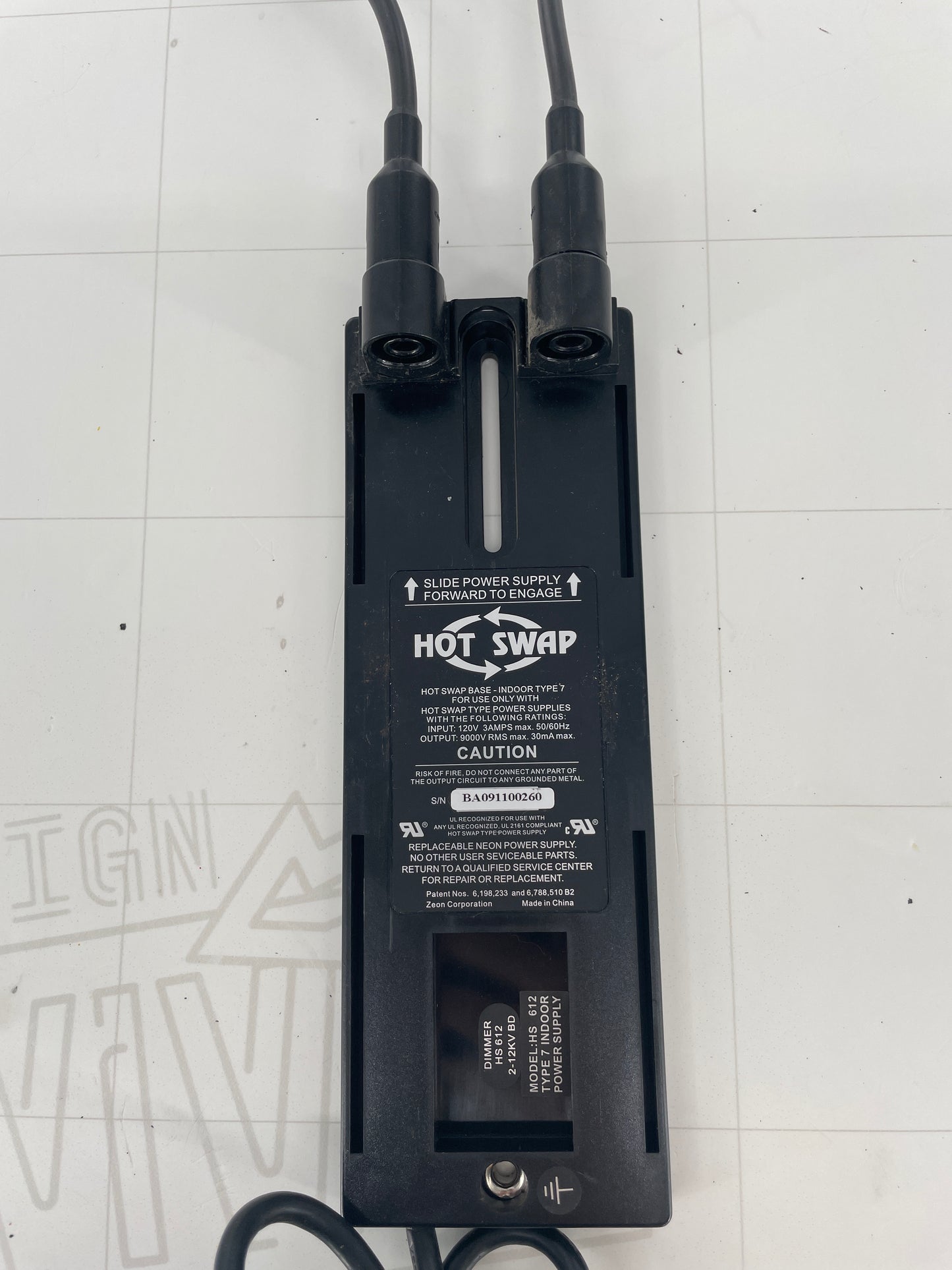 Hot Swap Base Electronic Neon Sign Replacement Transformer – 9Kv
