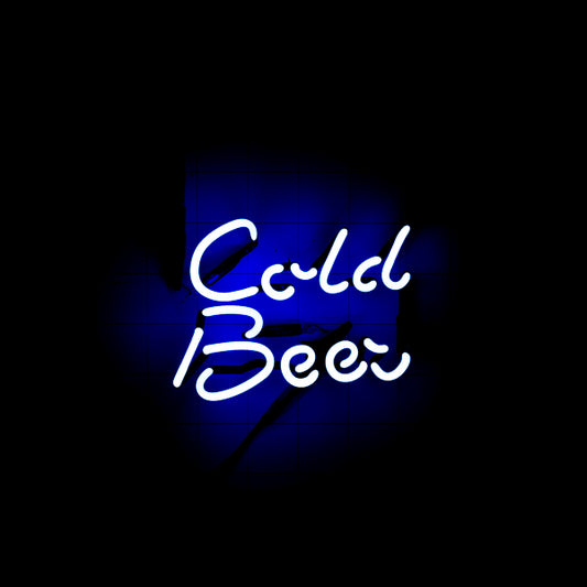 Cold Beer Script Word Unit for Miller lite Appendage Replacement Tube - Neon Sign Part