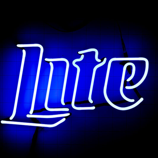 Lite Double Stroke Word Unit for Miller Lite Football Replacement Tube - Neon Sign Part New
